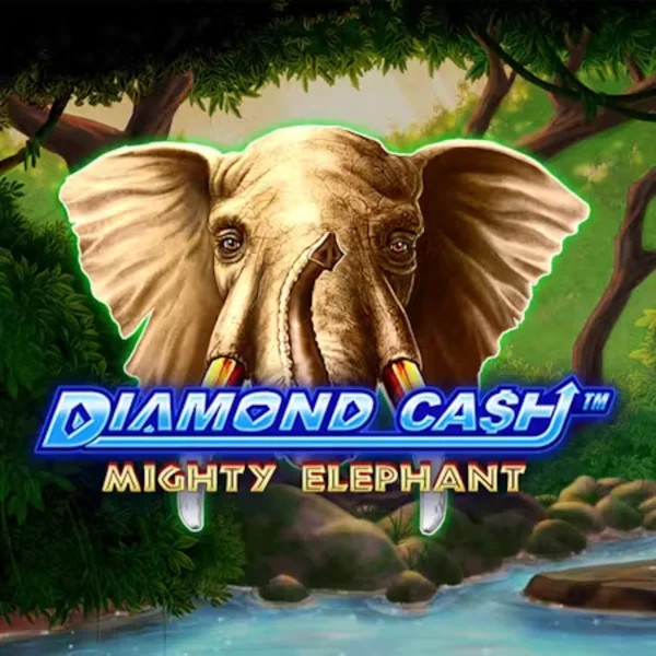 Slots logo of Diamond Cash Mighty Elephant from Greentube at Gangstasino Casino